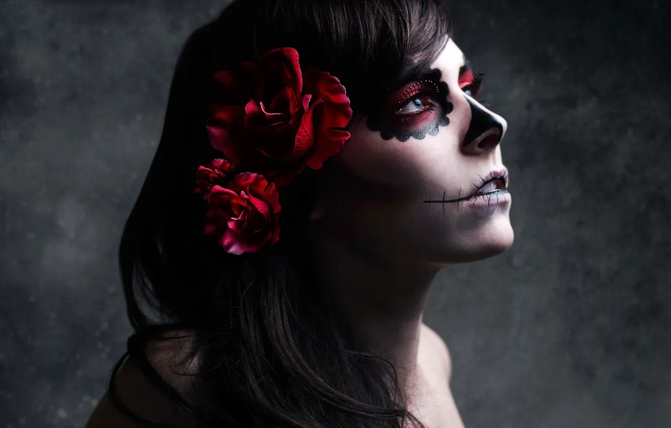 Photo wallpaper Mexico, Mexico, make up, Santa Muerte