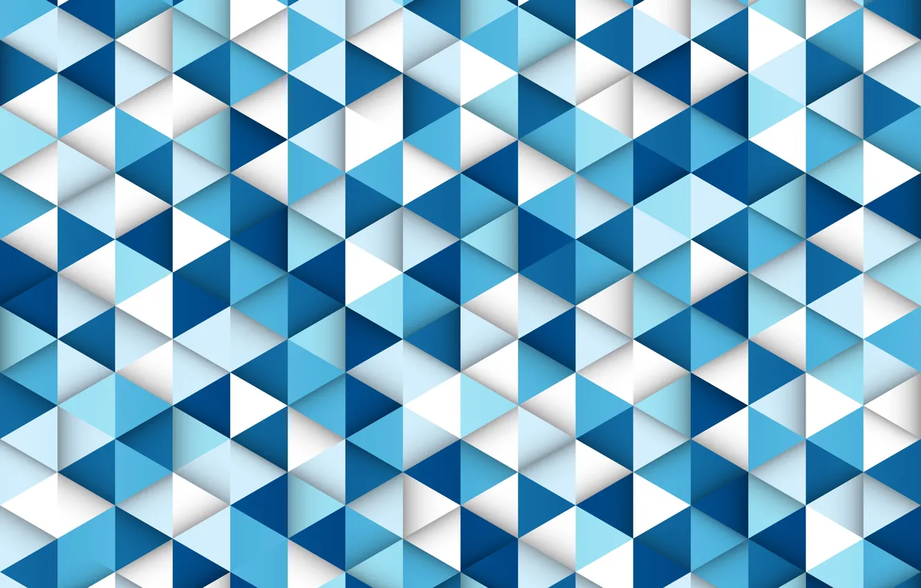Photo wallpaper blue, design, gradient, geometry, triangle, abstract, template