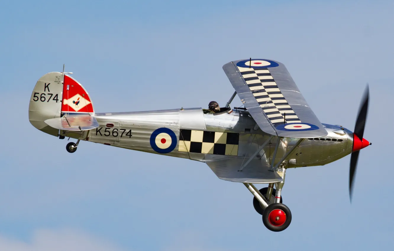 Photo wallpaper fighter, 1931, RAF, biplane, Hawker Fury