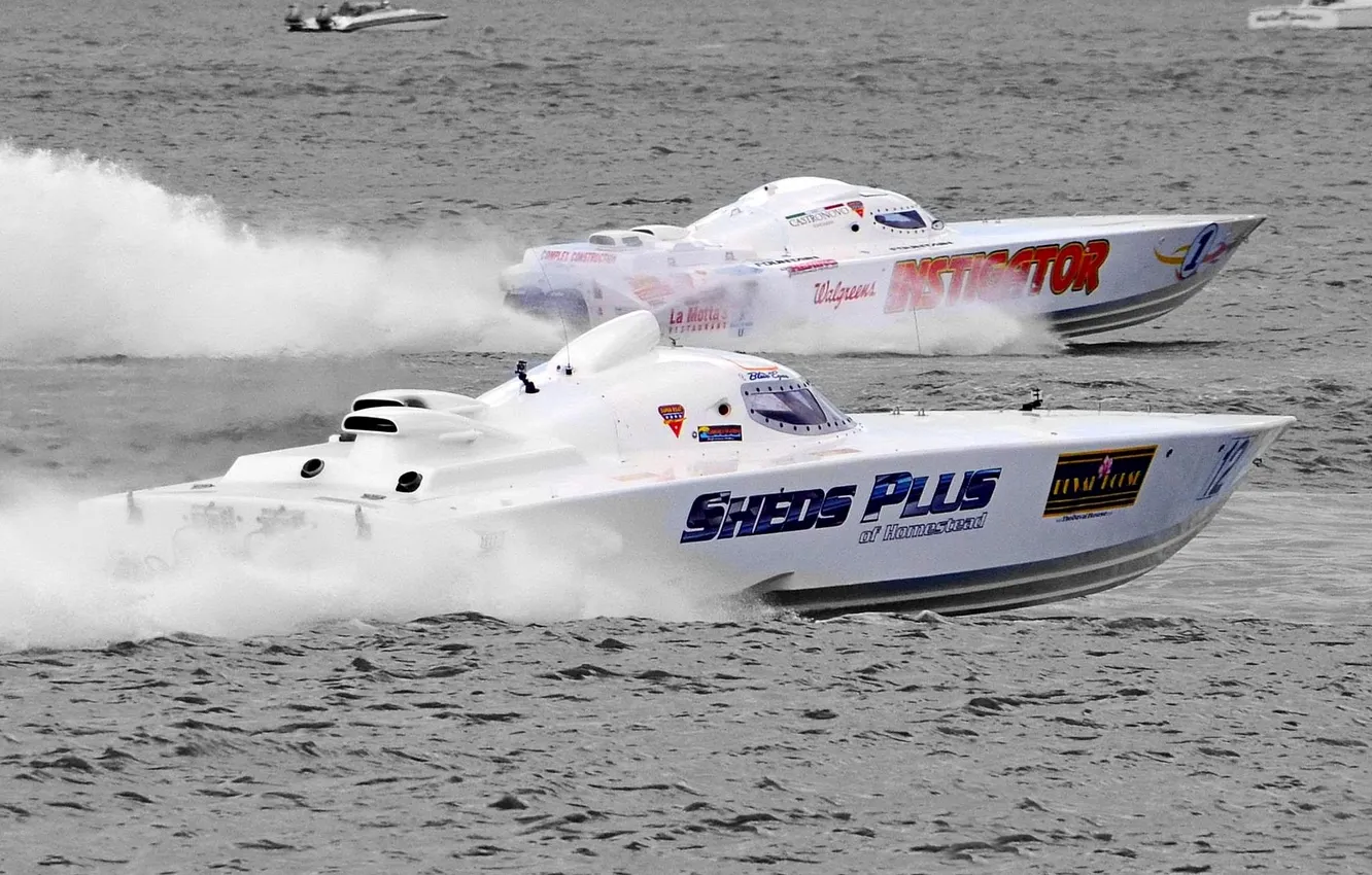 Photo wallpaper race, boat, speed