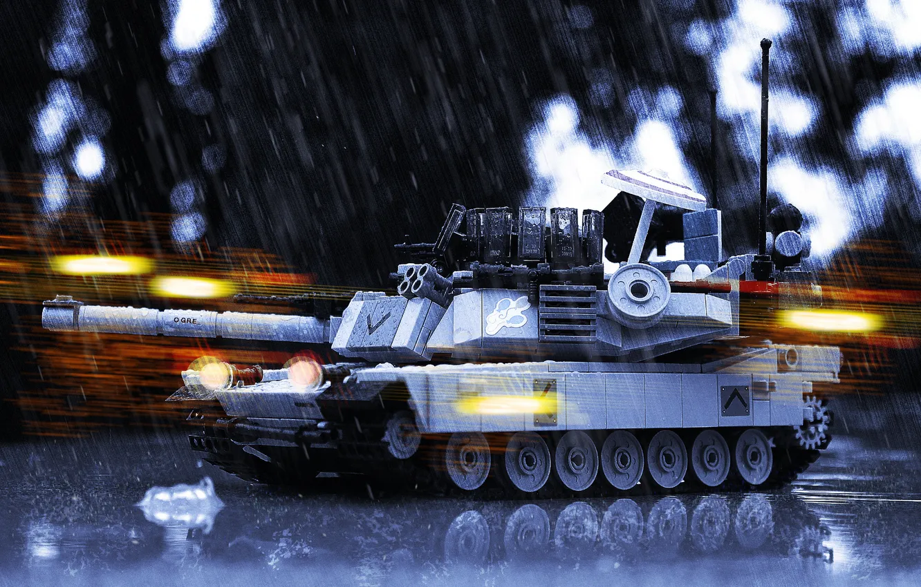 Photo wallpaper toy, tank, Abrams, Abrams