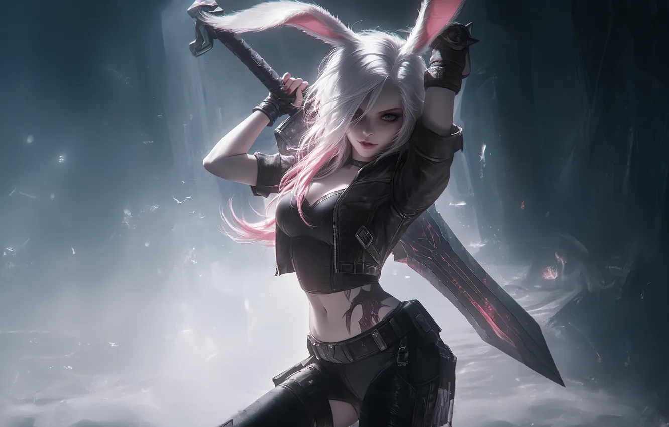 Photo wallpaper games, bunny, riven
