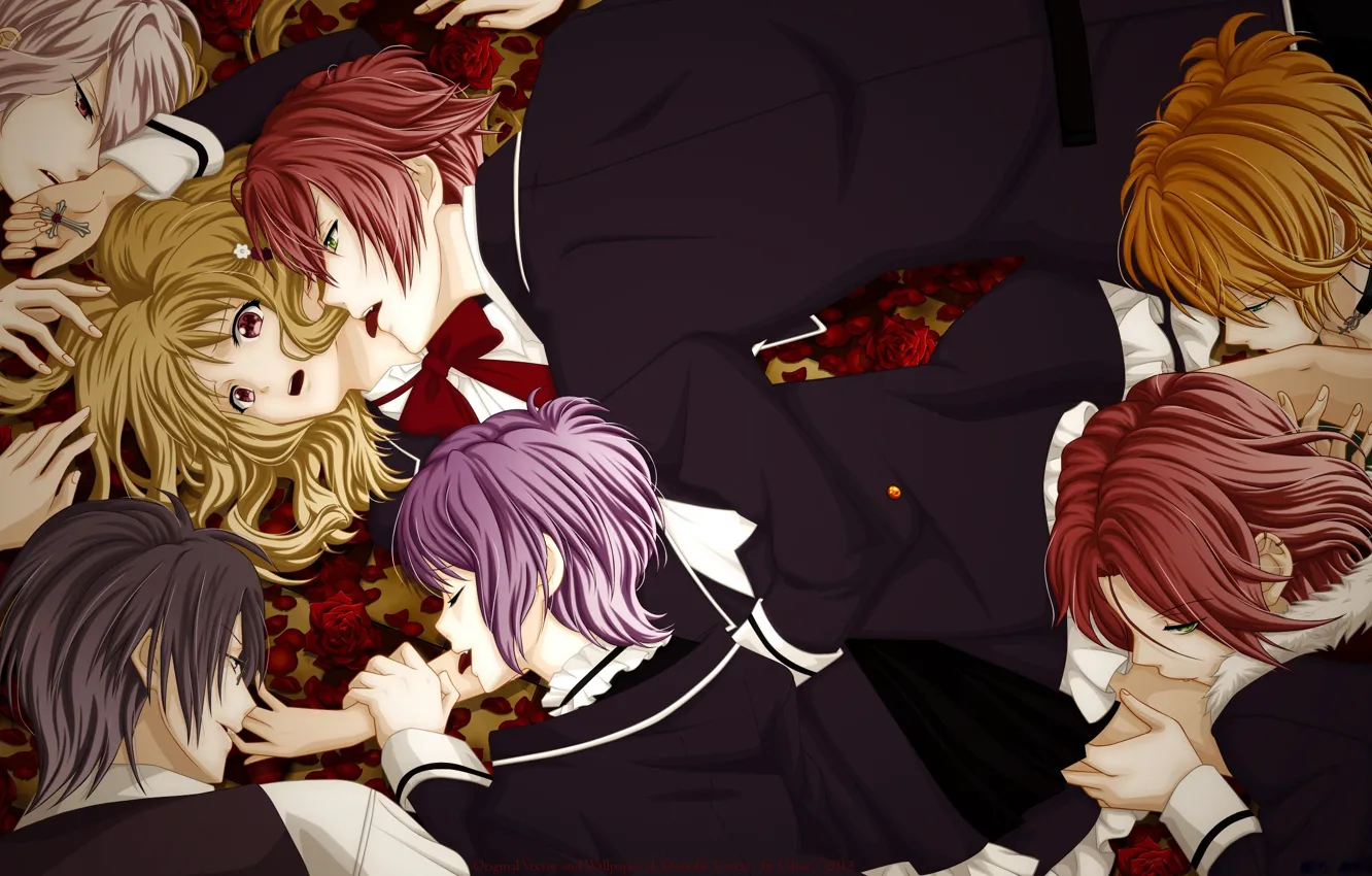 Photo wallpaper girl, vampire, guy, Diabolik Lovers