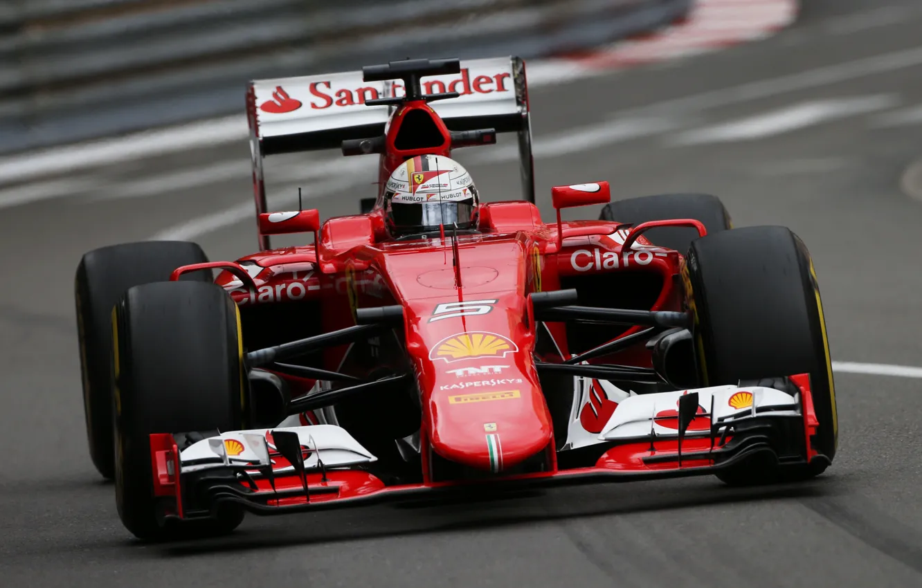 Photo wallpaper Ferrari, Formula 1, Vettel, Monte Carlo, SF15T