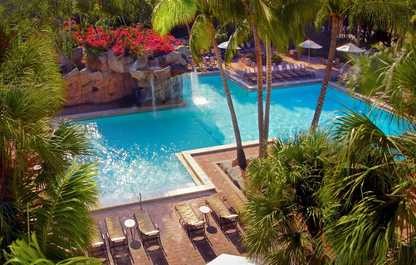 Photo wallpaper world, USA, weston, holiday, Florida, swimming pool, resort