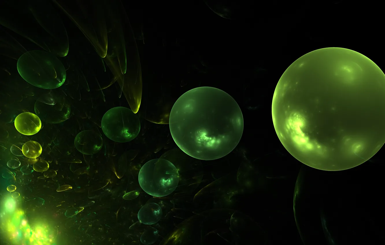 Photo wallpaper balls, abstraction, balls