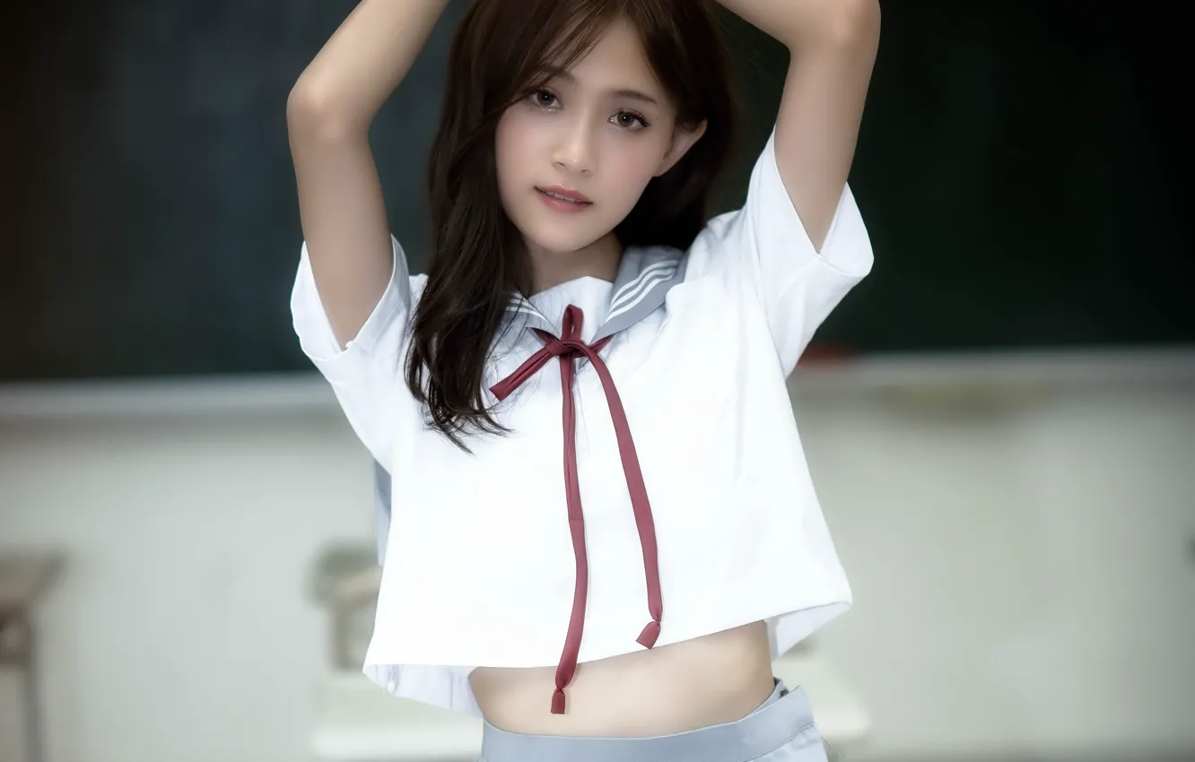 Photo wallpaper skirt, Oriental girl, chingcho Chang