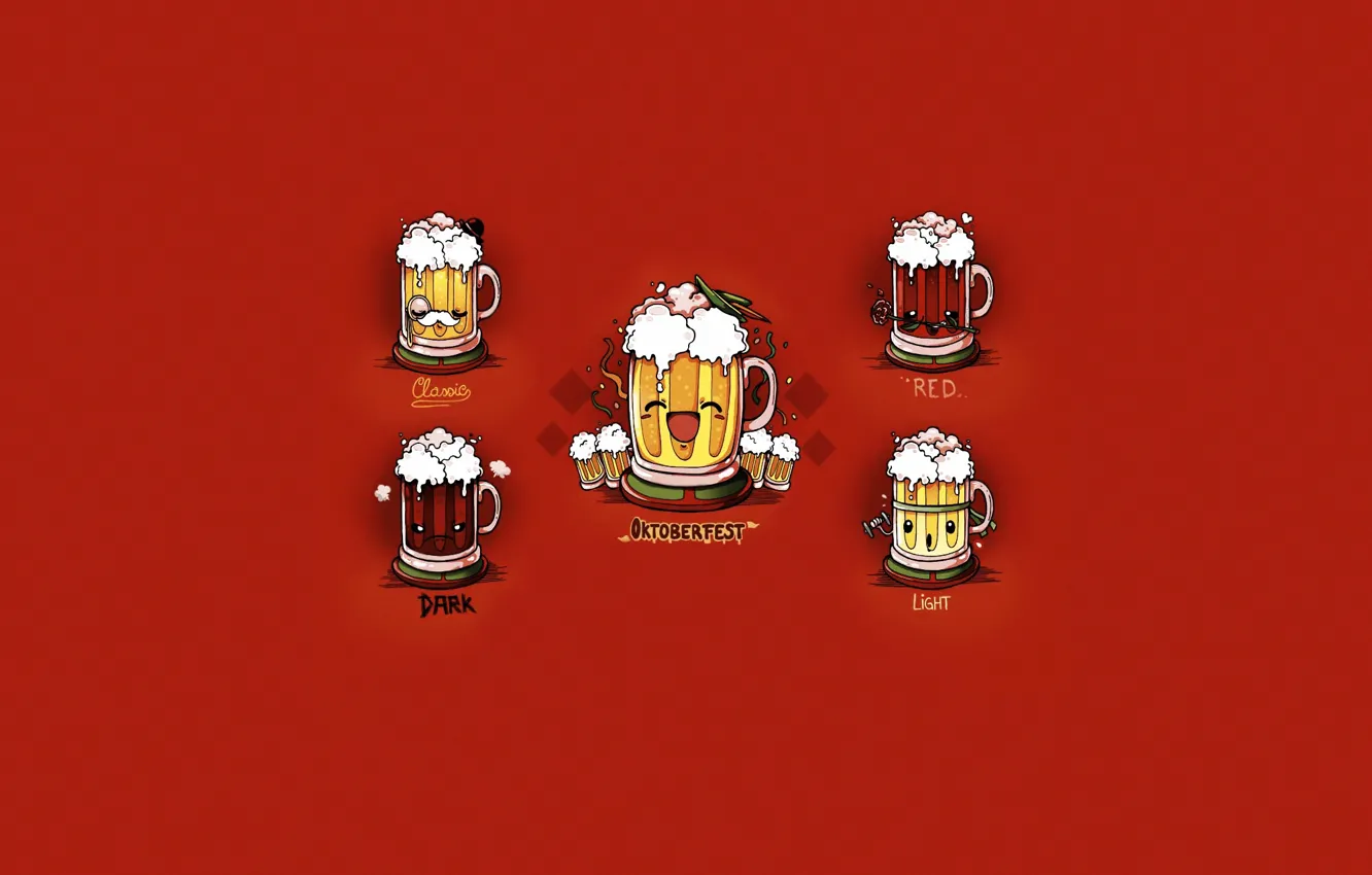 Photo wallpaper style, dark, glass, beer, light, art, dark, light