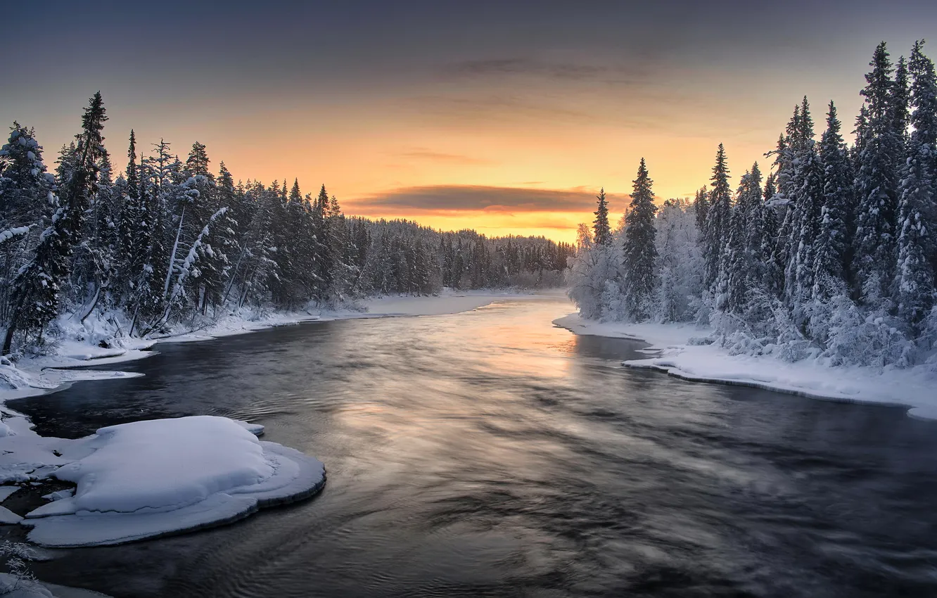 Photo wallpaper Russia, Karelia, Vartalambi