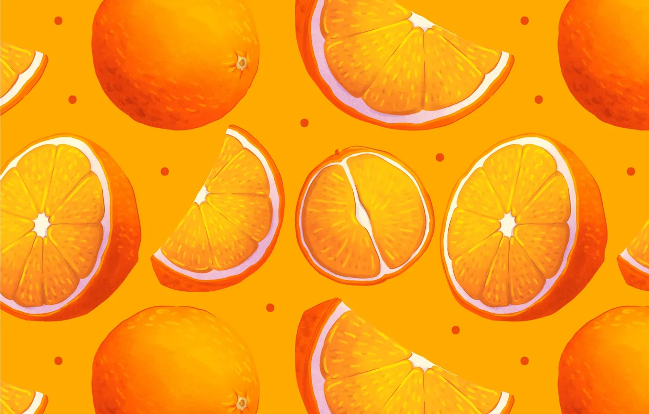 Photo wallpaper orange, vector, texture, background, repetition