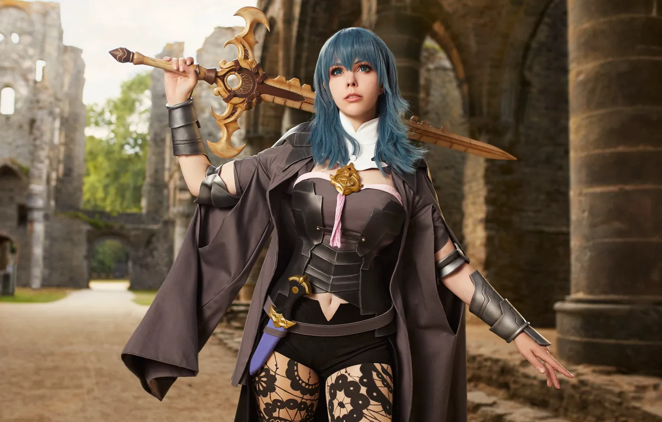 Photo wallpaper cosplay, cosplay, Fire Emblem: Three Houses, Byleth
