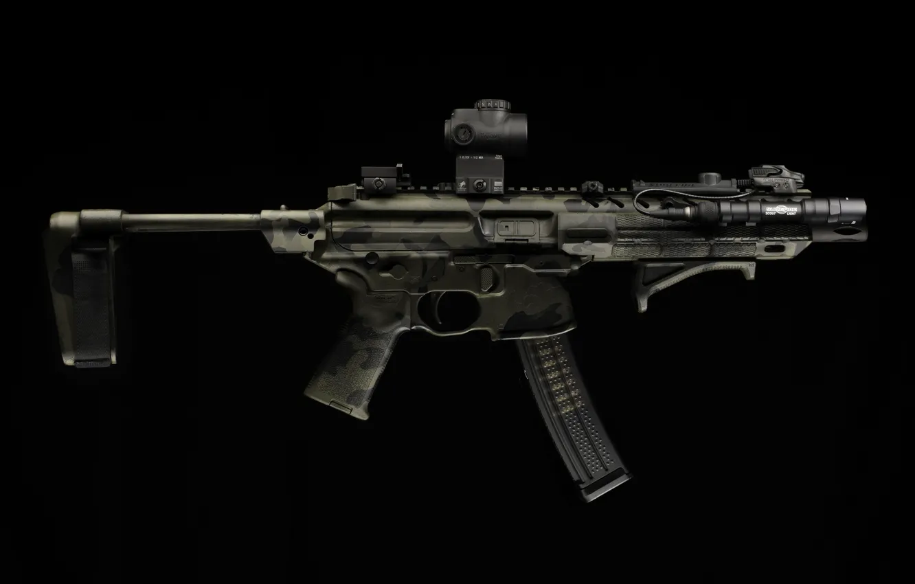 Photo wallpaper background, machine, Sig Sauer, MPX