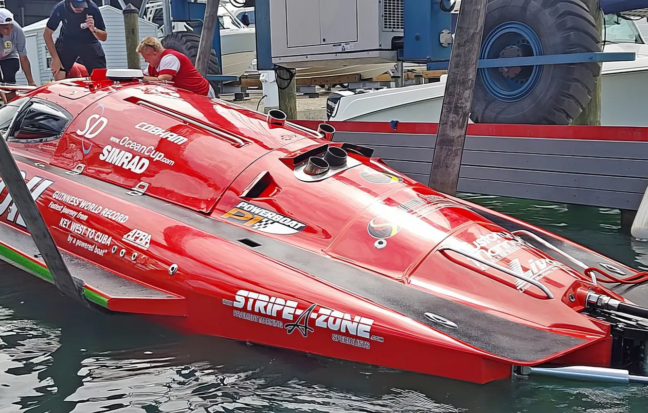 Photo wallpaper speed, boats, races