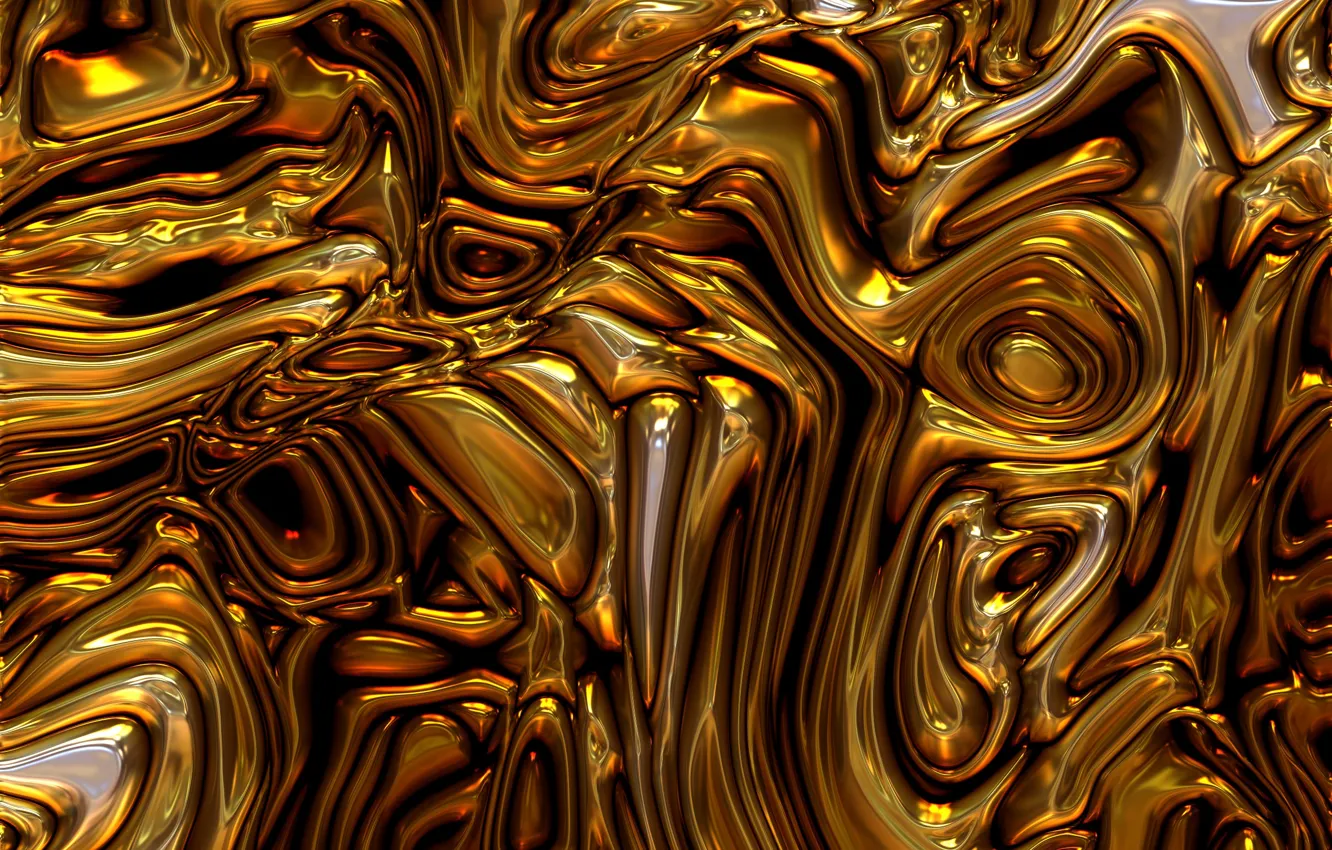 Photo wallpaper line, metal, abstraction, gold, structure, gold, gold plated, metallic