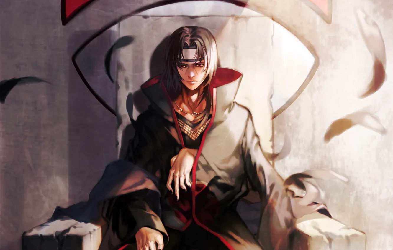 Photo wallpaper naruto, art, Itachi, nona, the Uchiha clan