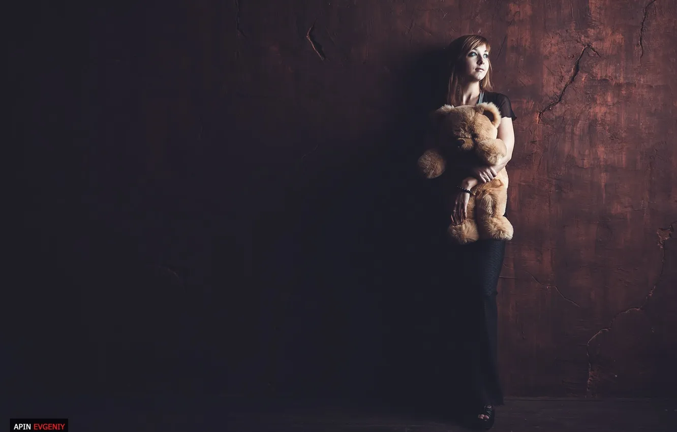 Photo wallpaper girl, bear, photographer, girl, photography, photographer, Eugene APIN, Evgeniy Apin