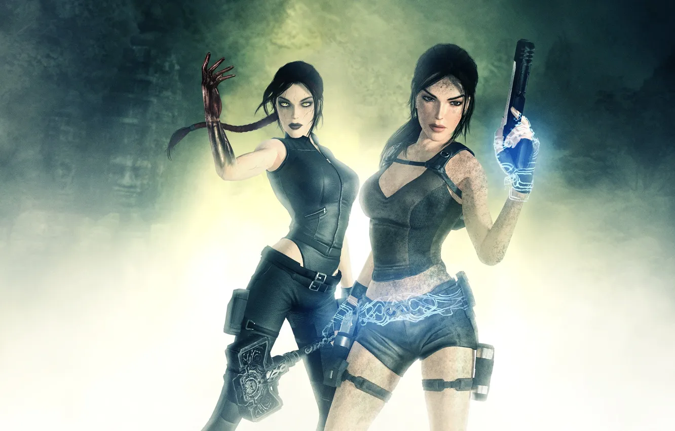 Photo wallpaper lara croft, Doppelganger, Tomb Raider: Underworld