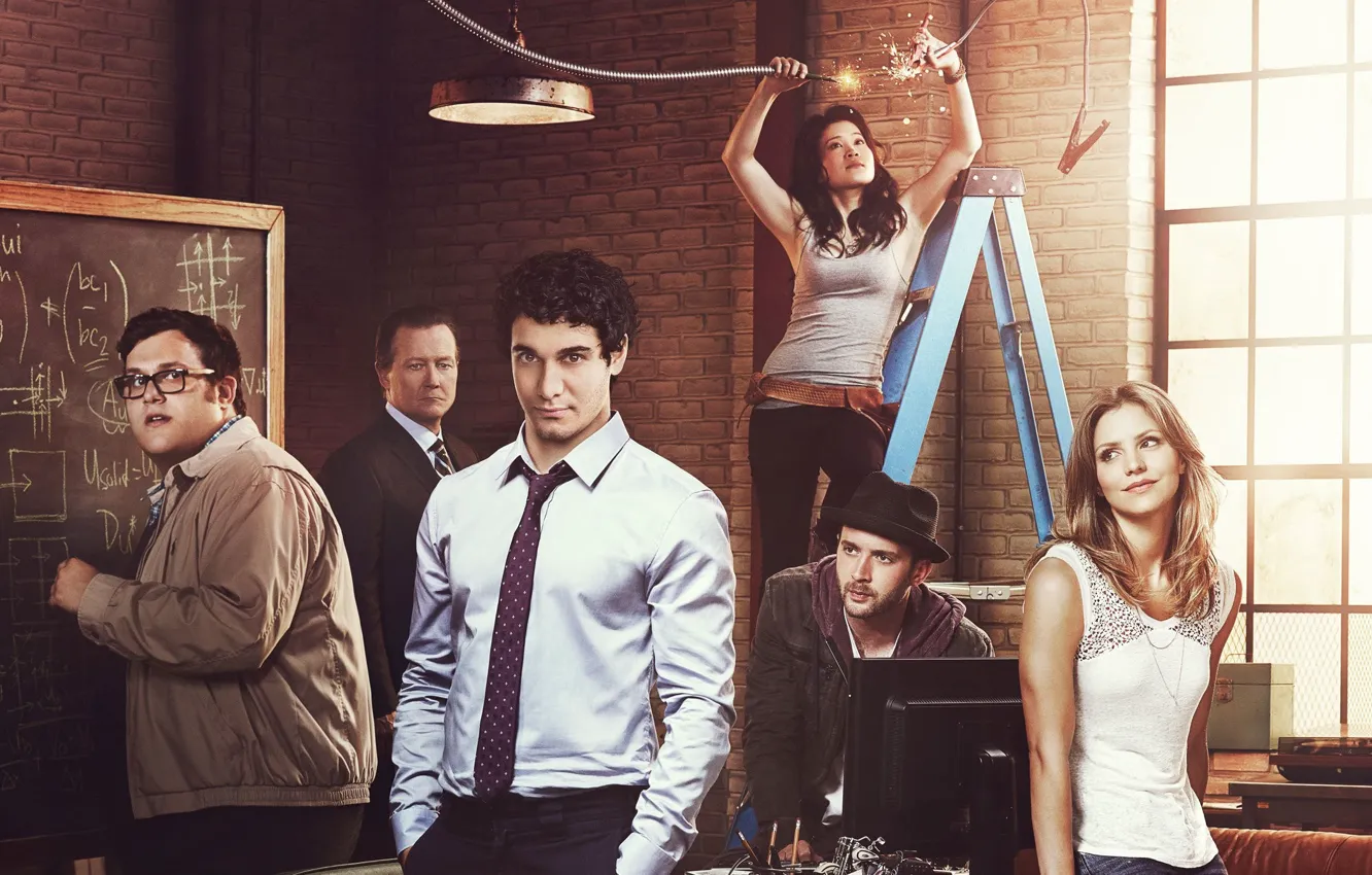 Photo wallpaper girl, man, Scorpion, cast, tv series