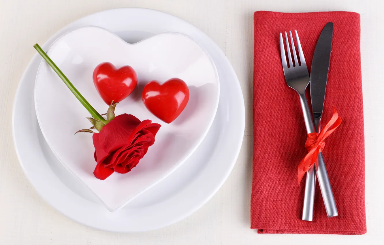 Photo wallpaper love, romance, heart, plate, love, heart, romantic, valentine's day