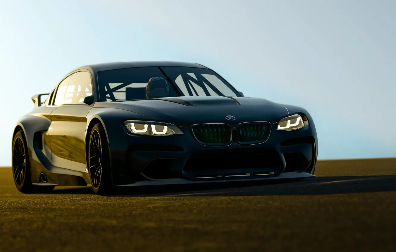 Photo wallpaper rendering, background, BMW, the front