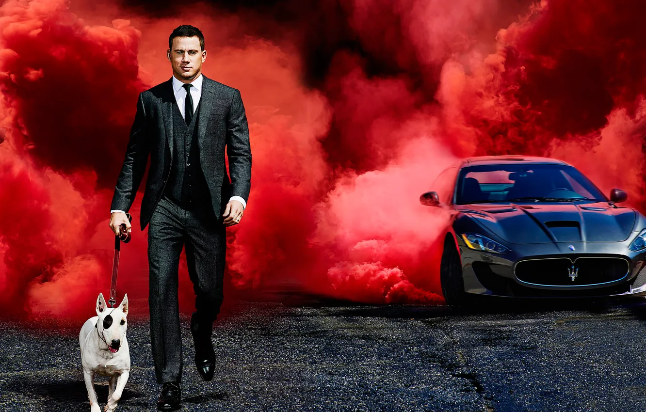 Photo wallpaper photoshoot, Channing Tatum, Esquire