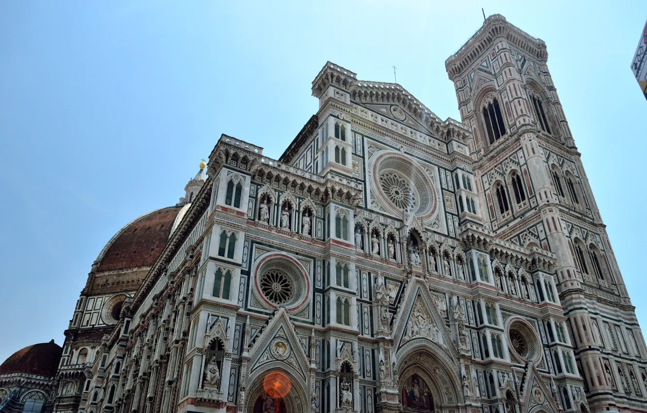 Photo wallpaper cathedral, Italy, Florence, church, Firenze