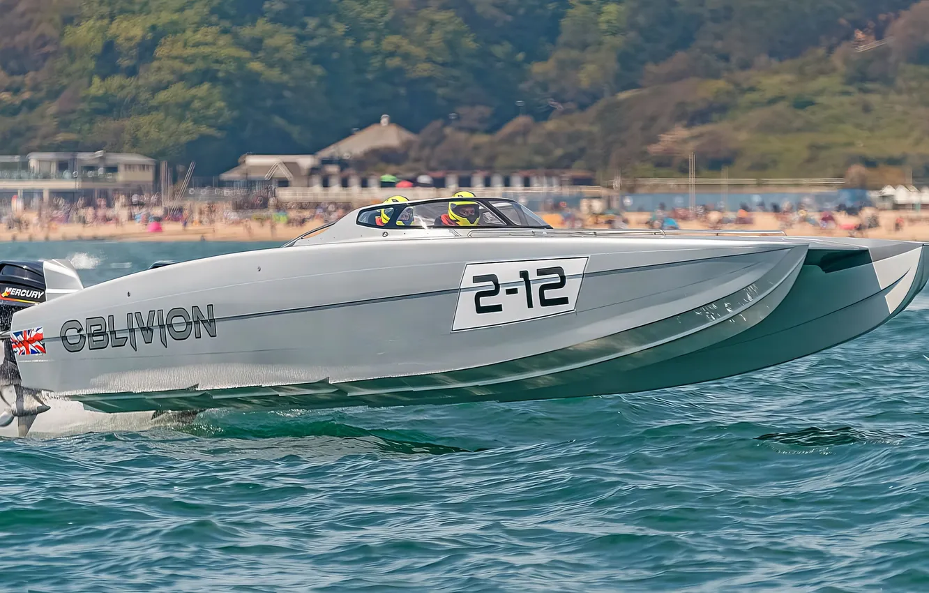 Photo wallpaper race, boat, speed