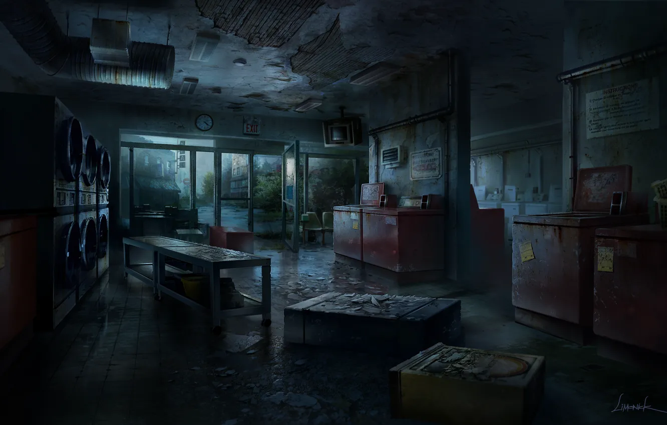 Photo wallpaper darkness, concept, art, shop, The Last of Us