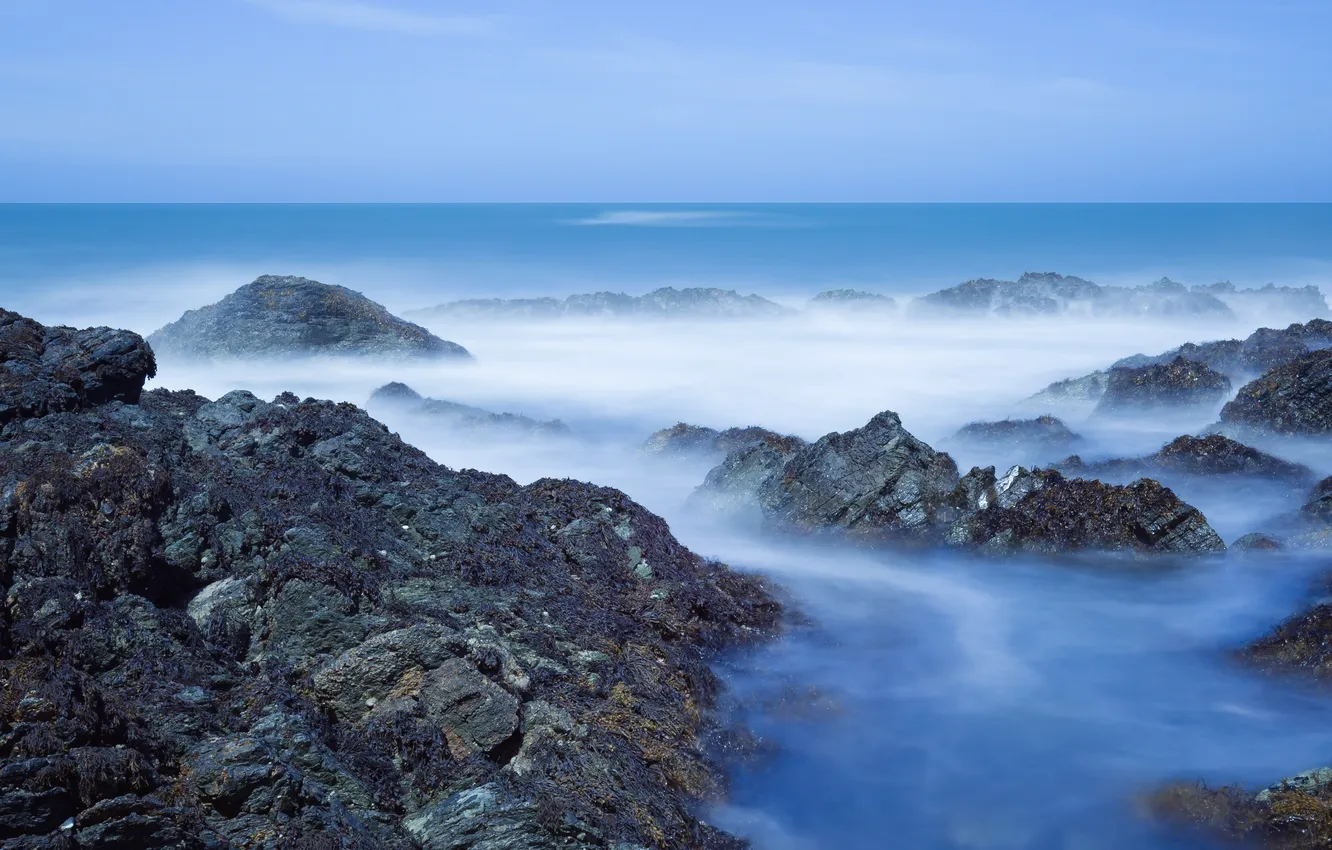 Photo wallpaper sea, water, Stones
