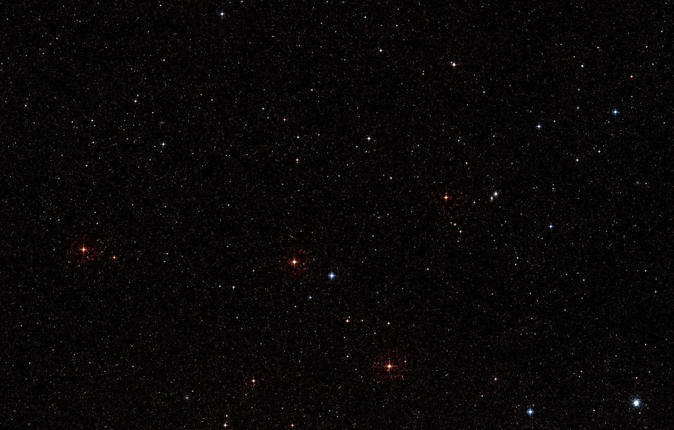 Photo wallpaper nebula, stars, muse, vlt, LMC, Large Magellanic Cloud, Digitized Sky Survey, LHA 120-N 180B