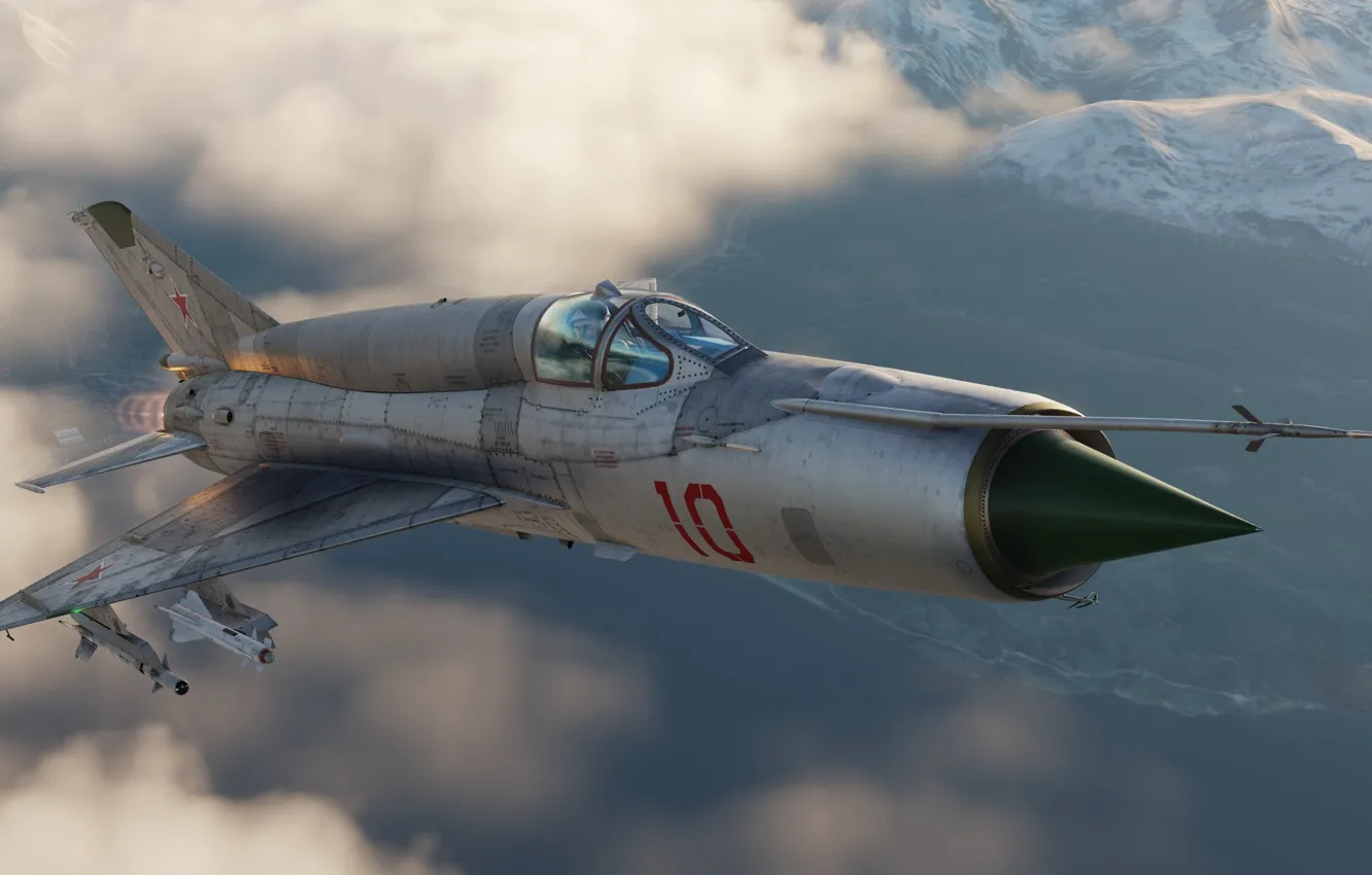 Photo wallpaper USSR, OKB MiG, MiG-21bis, Frontline fighter