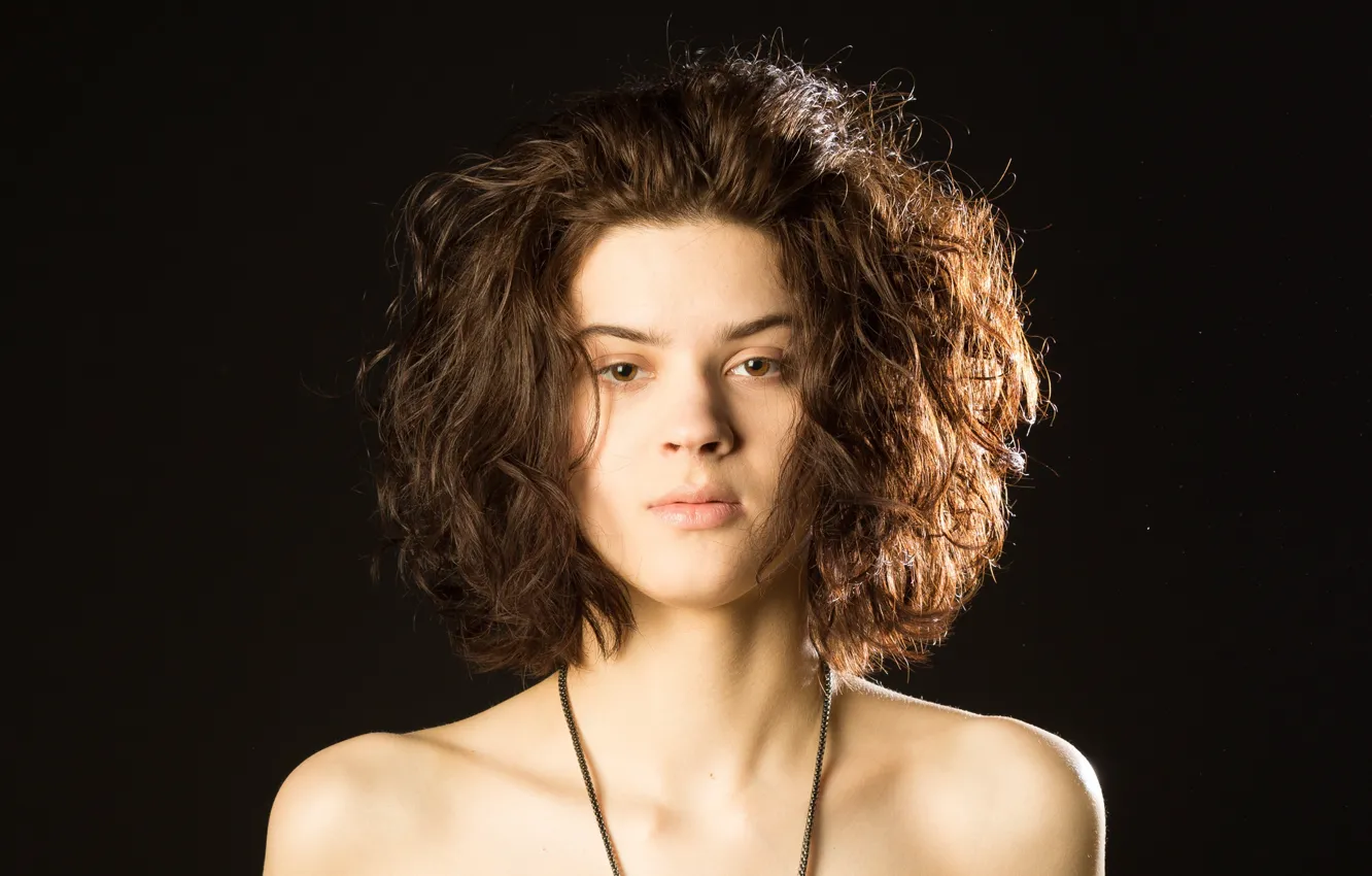 Photo wallpaper look, face, model, hair, Nicole