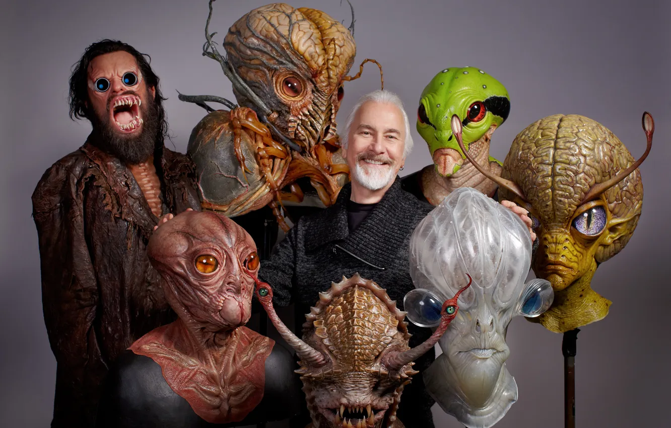 Photo wallpaper fiction, movie, monster, alien, horror, characters, designer, Men in Black