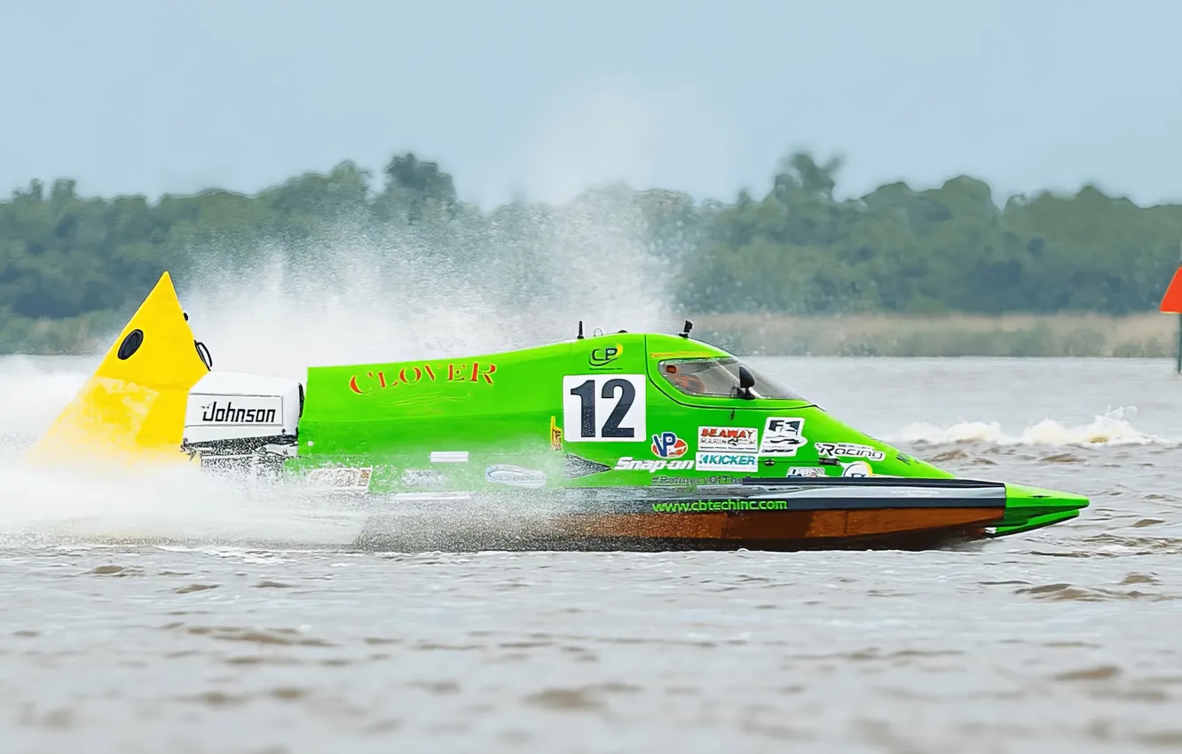 Photo wallpaper race, boat, speed