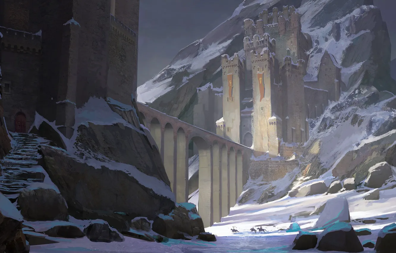 Photo wallpaper Paul Hordyniak, Frozen Fortress, frozen fortress