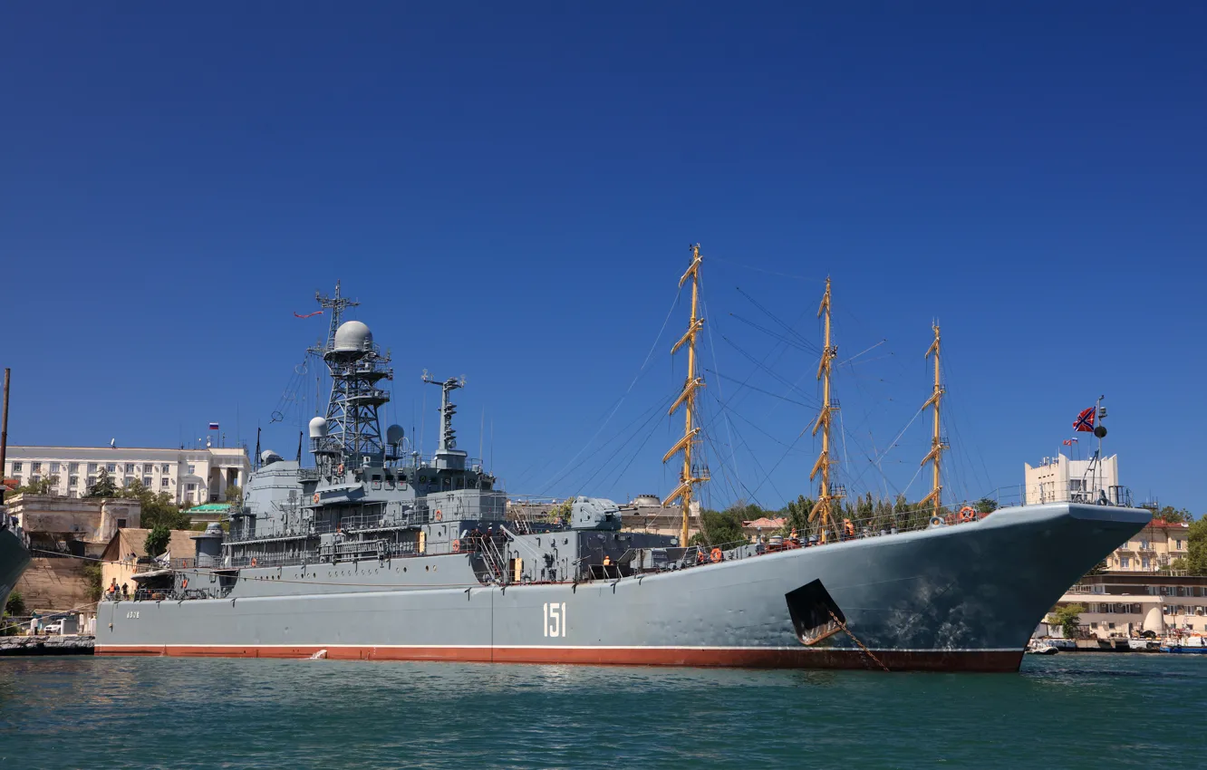 Photo wallpaper ship, large, Azov, landing