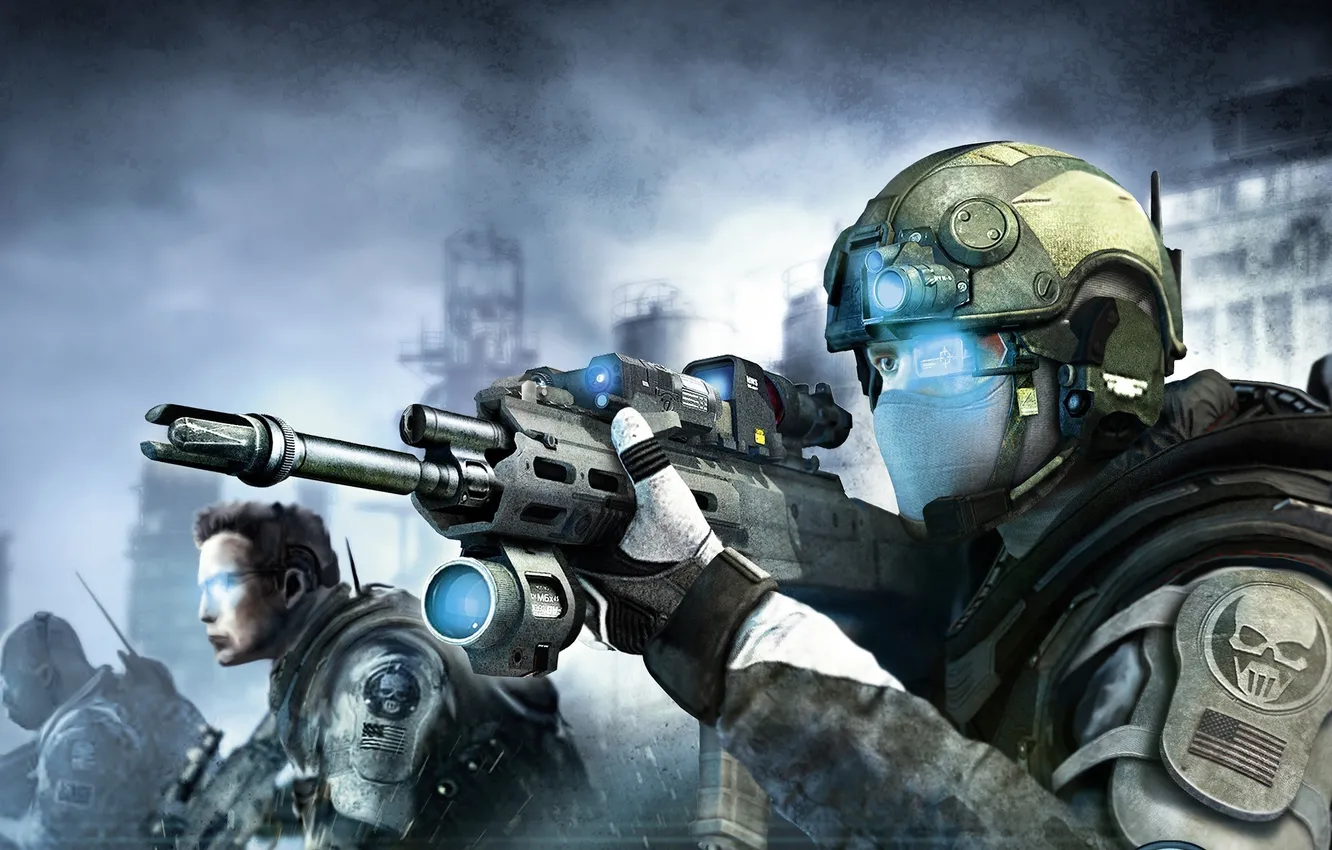Photo wallpaper the game, art, soldiers, Tom Clancy, the aruja