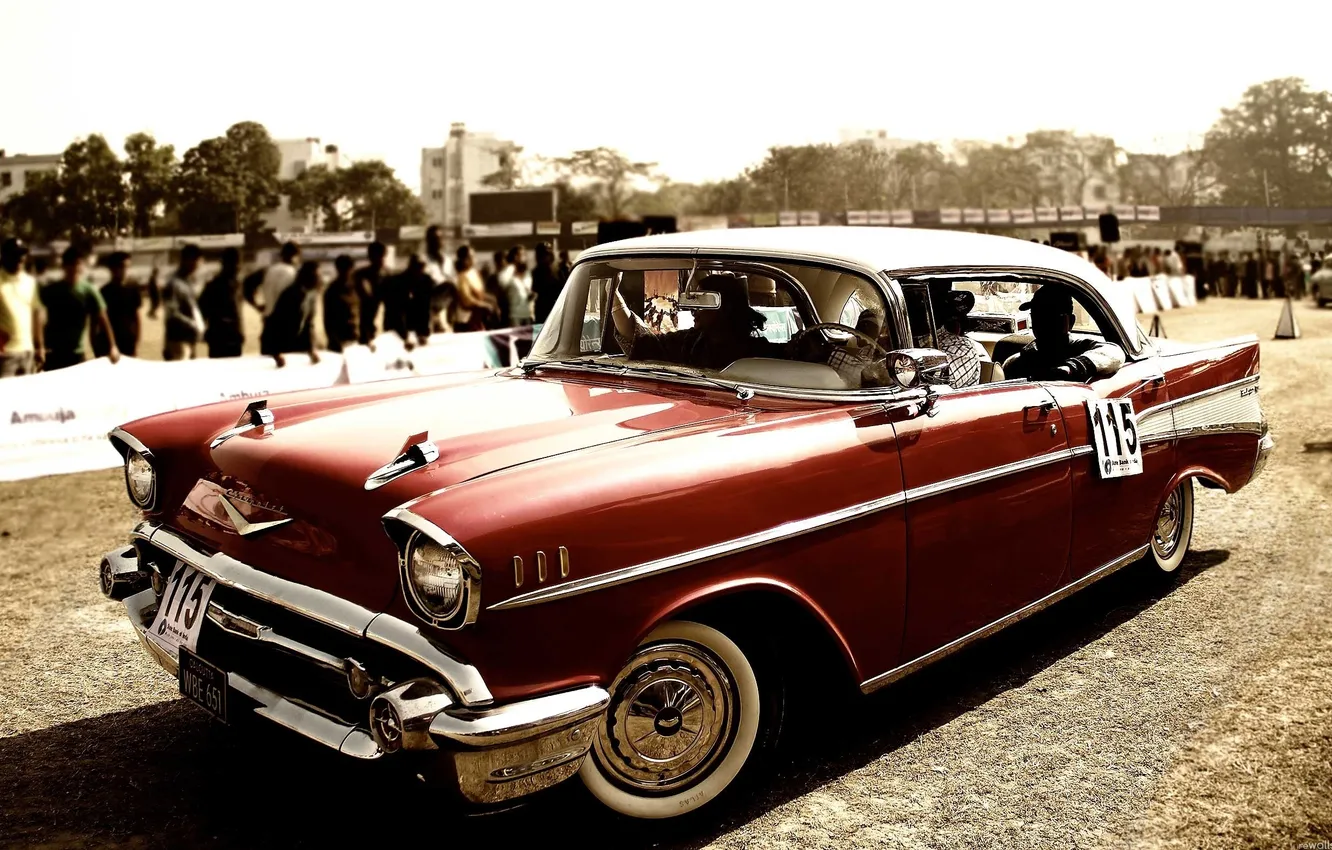 Photo wallpaper machine, cars, vinyl, vintage, vintage, junk, the competition, Old school