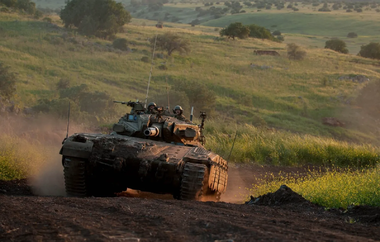Photo wallpaper tank, Israel, Sabra Mk II