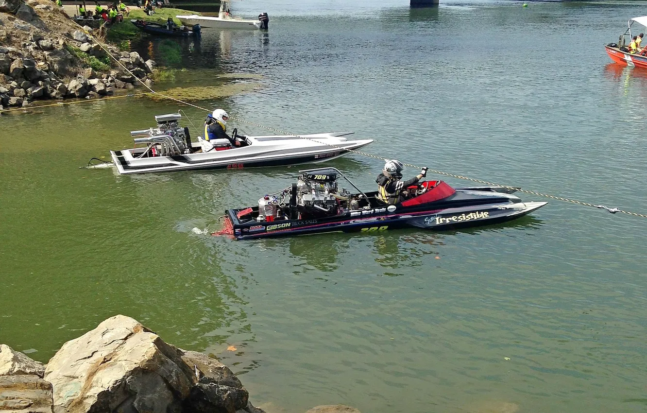 Photo wallpaper race, boat, speed