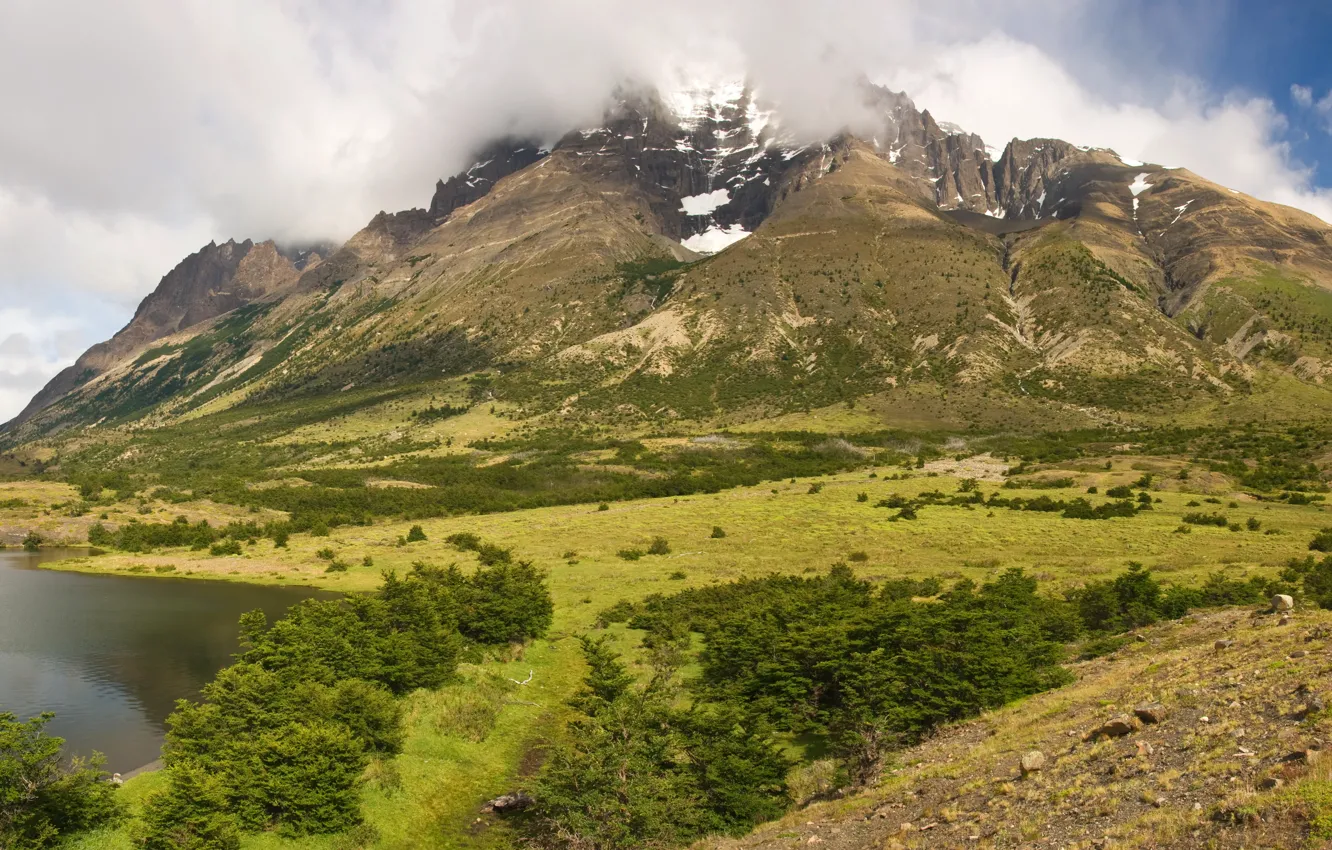 Photo wallpaper landscape, mountains, nature, Park, photo, Chile, Torres Del Paine