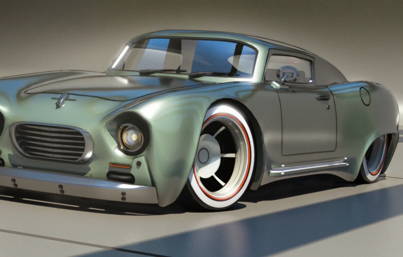Photo wallpaper car, art, Concept Art, old car
