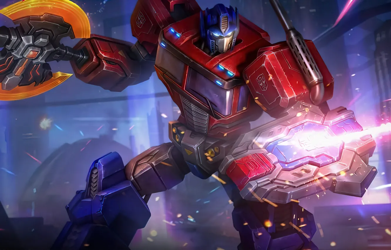 Photo wallpaper game, art, Transformers, Optimus Prime, Johnson, moba, Mobile Legends, Mobile Legends Bang Bang