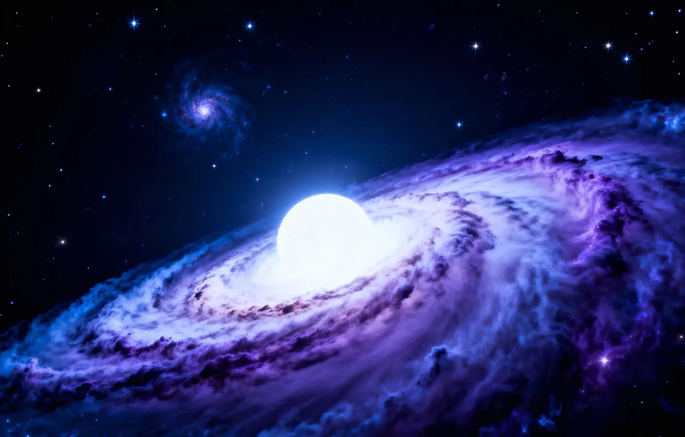 Photo wallpaper space, nebula, galaxy, star