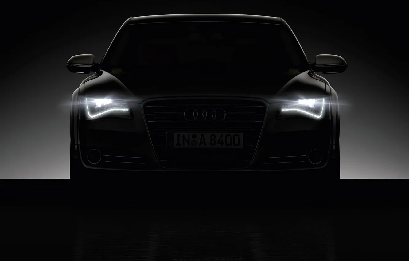 Photo wallpaper auto, Audi, lights, dark