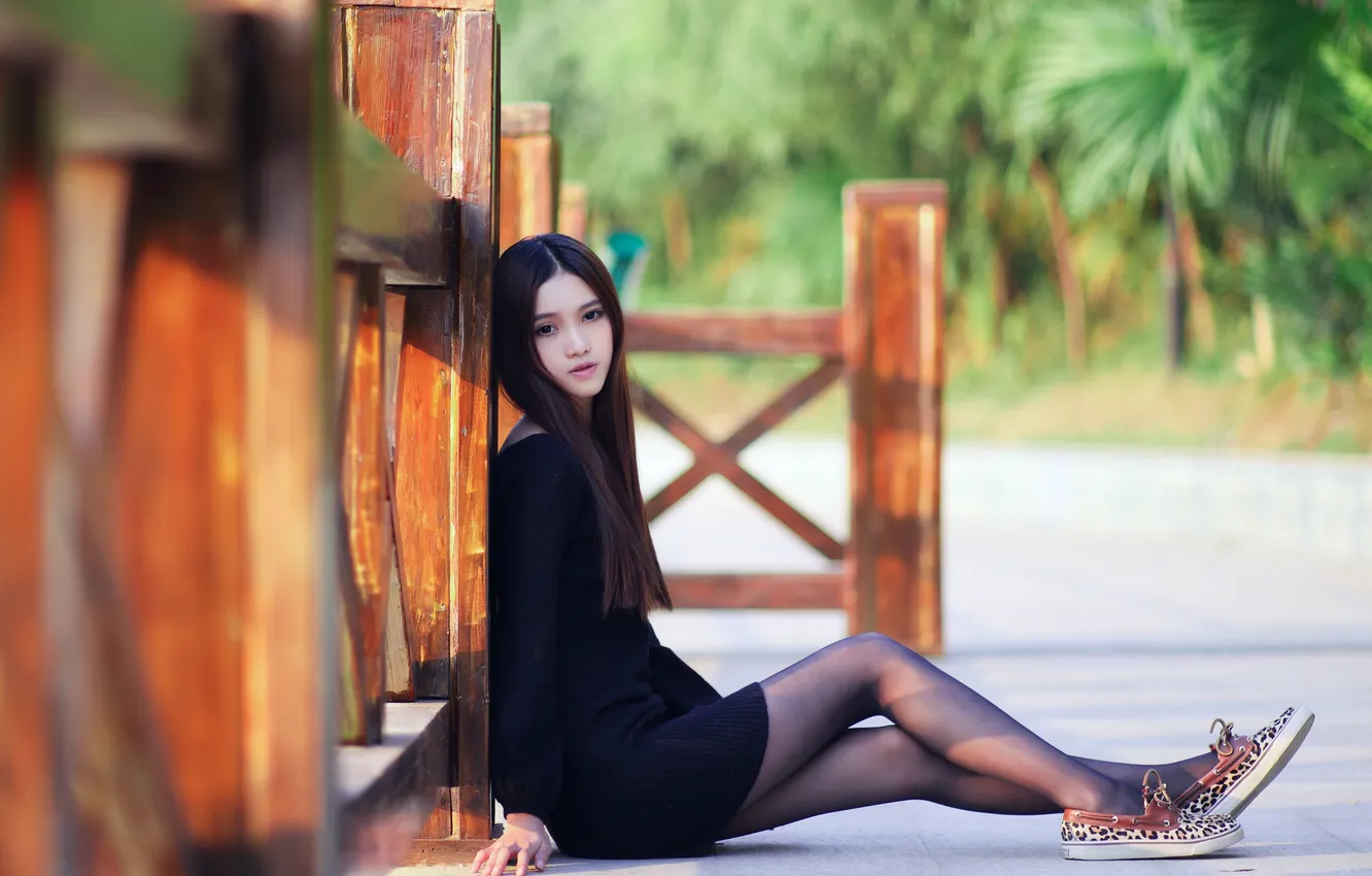 Photo wallpaper Girl, Beauty, Chinese, Portrait