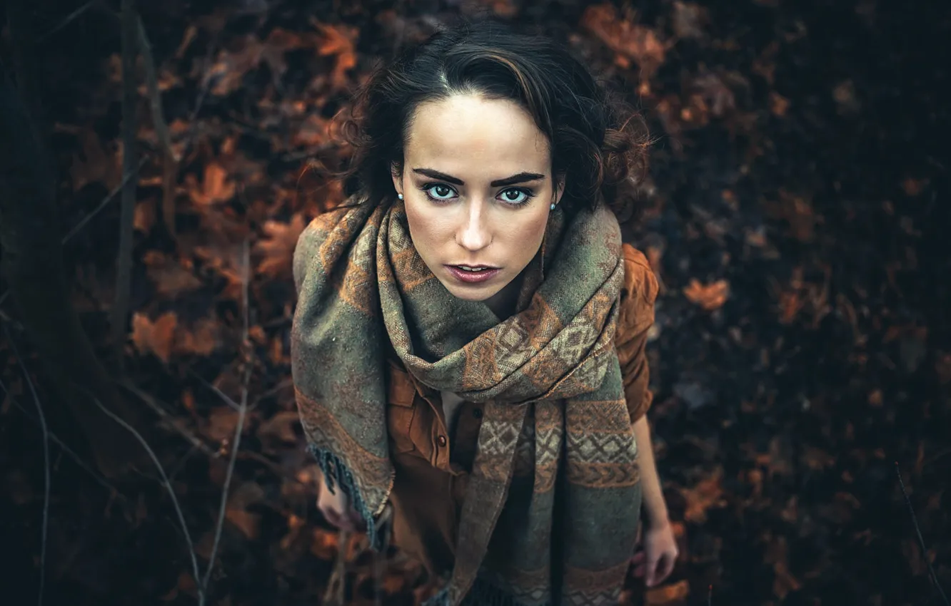 Photo wallpaper look, makeup, Dia, black eyes