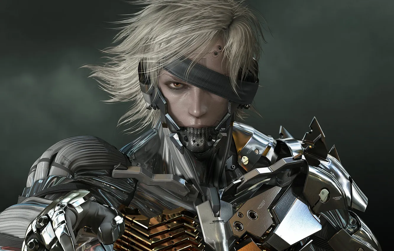 Photo wallpaper metal gear solid, games, Raiden, Rising