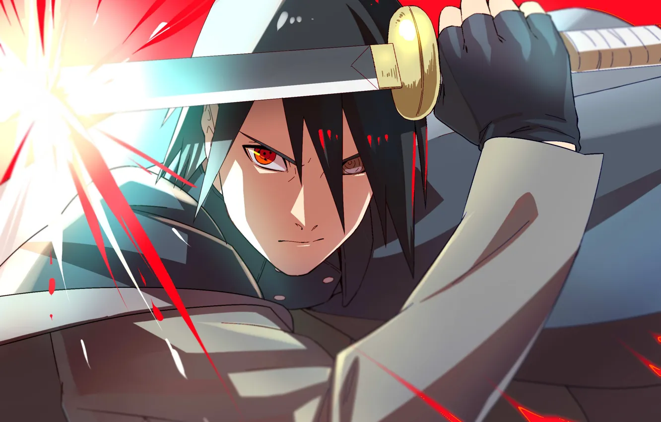 Photo wallpaper anger, Naruto, katana, sharingan, Uchiha Sasuke, rinnegan, Boruto Naruto Next Generations, by curamubuono