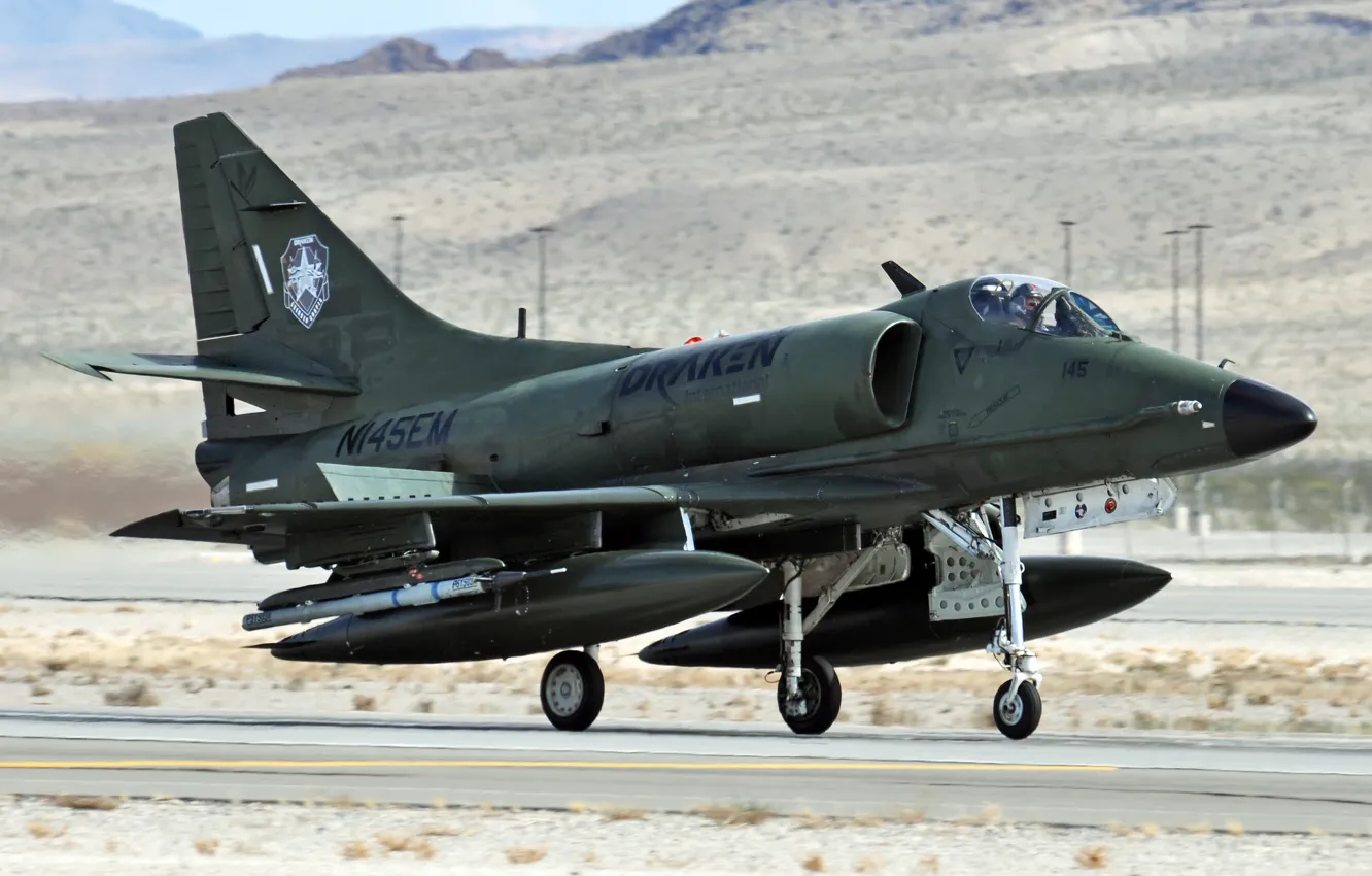 Photo wallpaper fighter, Draken, supersonic, Swedish
